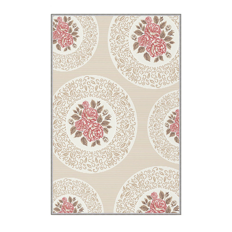 Soft Hall Carpet (2.6 x 4.9 ft), 1% Polyester, .3 in Pile Height | Antibacterial, Non-Slip Underside, 65 g/m² | Machine Washable, 3D Digital Print | Perfect for Living Room, Entryway & Bedroom Décor