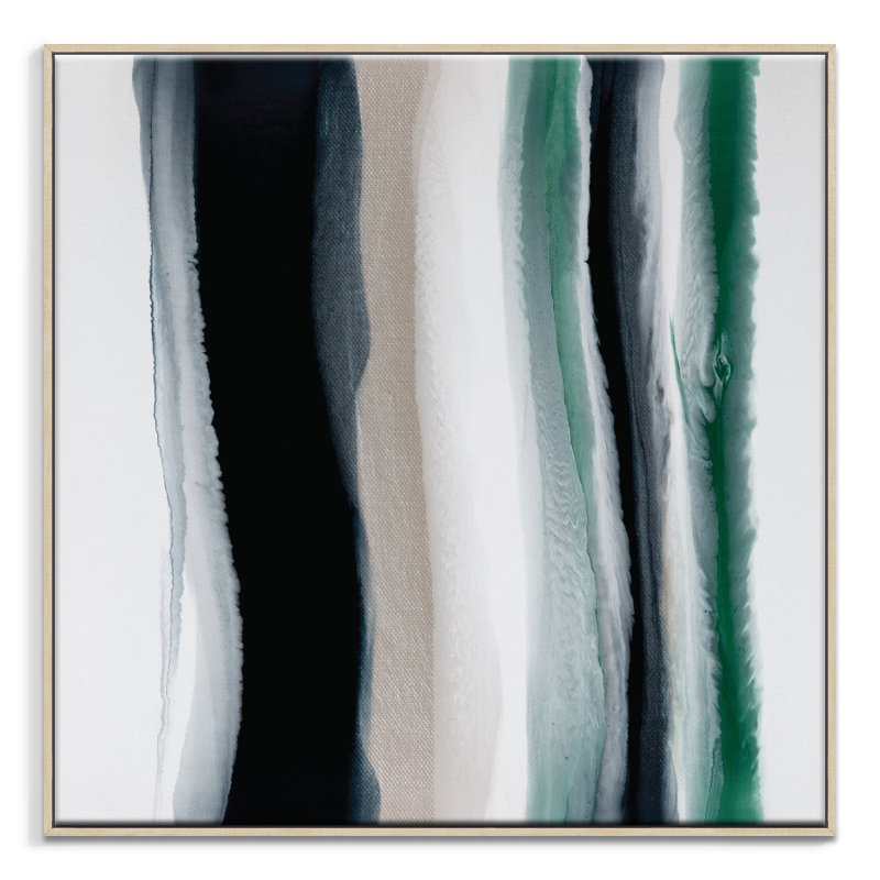 Discover 5 by Chalie MacRae - Painting on Canvas, 41cm H x 41cm W, Timber Floater Framed