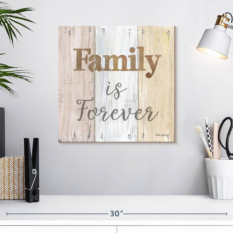 Plaque murale Kema Farmhouse Family Forever, H 16 po x l 16 po