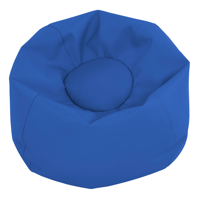 SoftScape Classic Bean Bag, 19" H x 26" W x 26" D, Blue