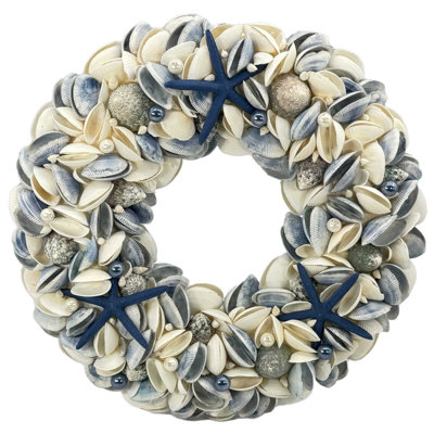 Couronne étoile de mer et coquillage 17 po
