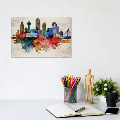 Dallas Abstract - Wrapped Canvas Print