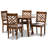 Baxton Studio Lilly Modern and Contemporary Grey Fabric Upholstered and Dark Brown Finished Wood 5-Piece Dining Set-1316786924-1246887035