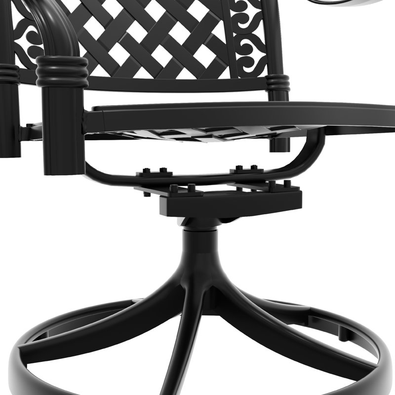 All-Weather 7 - 6 chaises pivotantes et table rectangulaire pour créer un espace extérieur confortable, 4