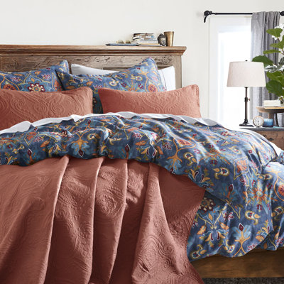 Cotton Sateen Floral Duvet Cover
