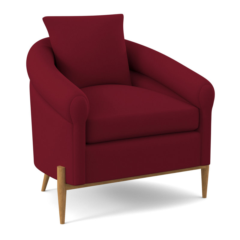 Chaise Jaxson, Ambre, Mélange de polyester rouge à lèvres Margaret