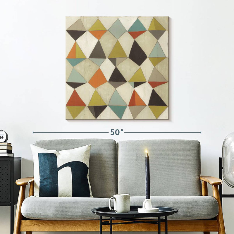 Motif ondulé III, H 30 po x l 30 po