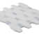 Diapson 9.75 in. x 10 in. Polished Marble Mosaic Tile
