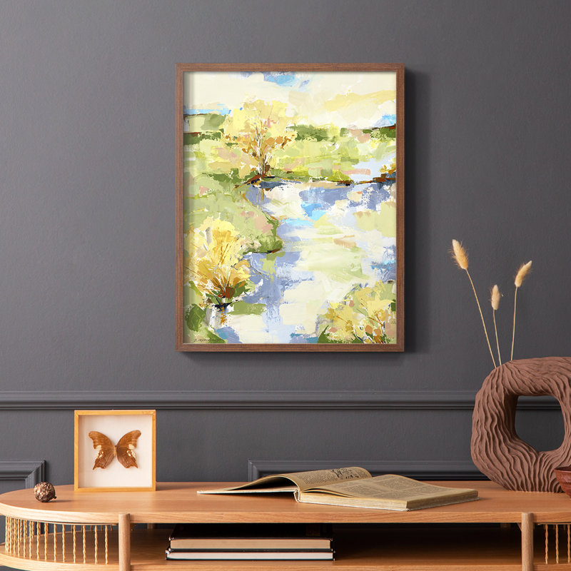 Airy I, reproduction encadrée - bois massif, Brun, H 20 po x l 16 po