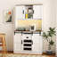 Bar avec porte de grange coulissante, grande table basse Buffet