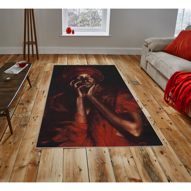 Premium Hall Carpet, 31.5 x 78.7 Inches | 100% Polyester, Antibacterial | 0.04 in Pile Height, Non-Slip Underside, Machine Washable | 3D Digital Printing | Ideal for Living Room & Entryway, Easy Maintenance