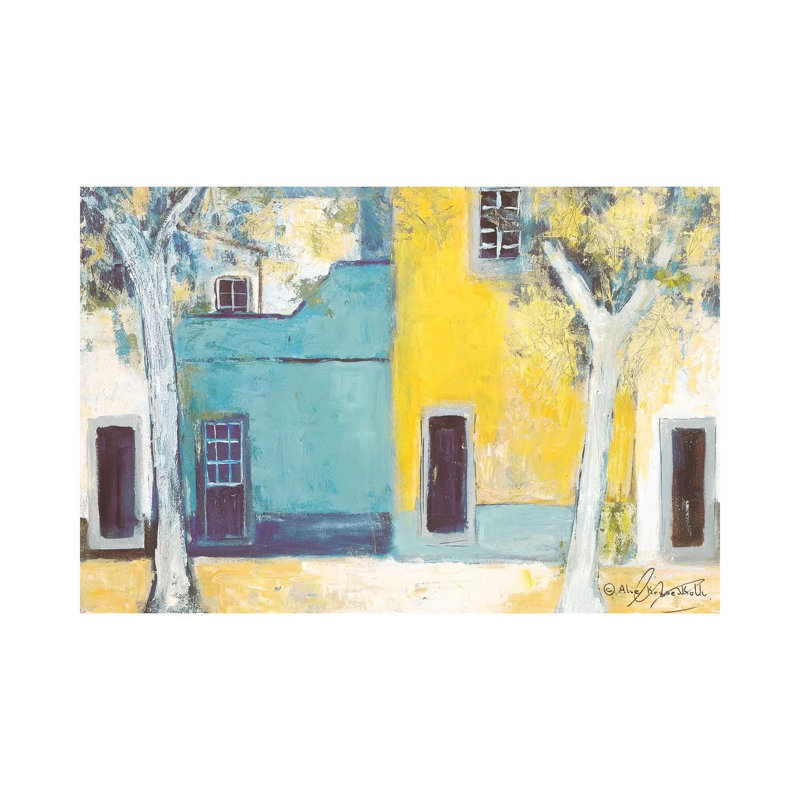 Patio II 1 Piece Wrapped Canvas Painting, 101.6 cm H x 66.04 cm W x 3.175 cm D