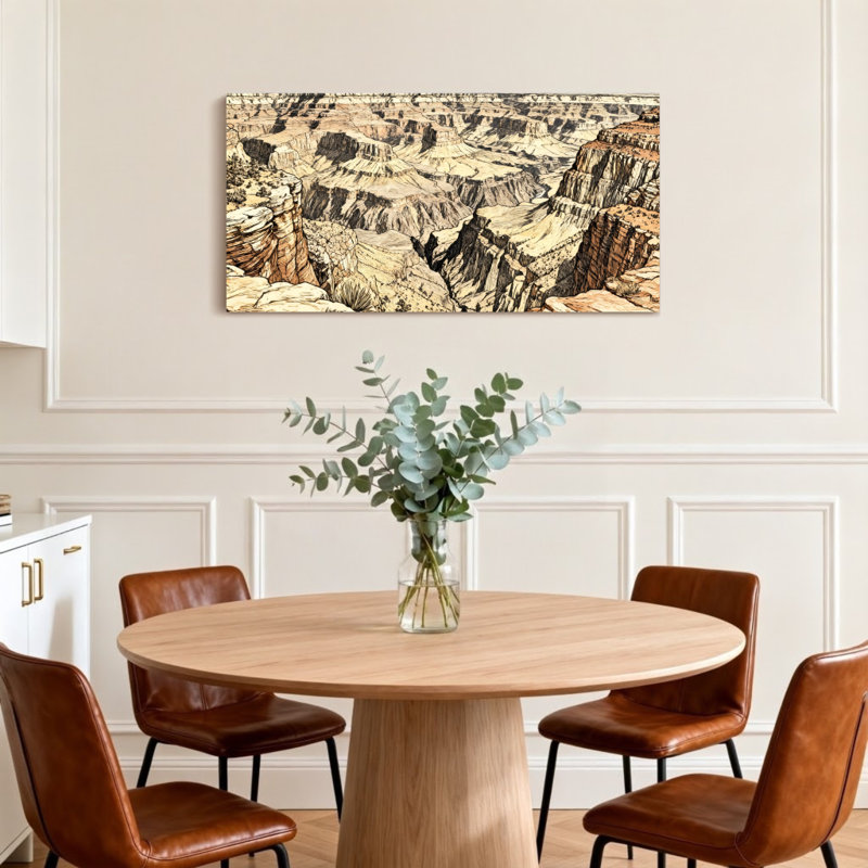 «Landscape & Nature Grand Canyon Landscape», reproduction d'art panoramique, H 20 po x l 40 po