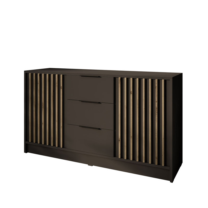 155cm Sideboard, Graphite/Artisan Oak