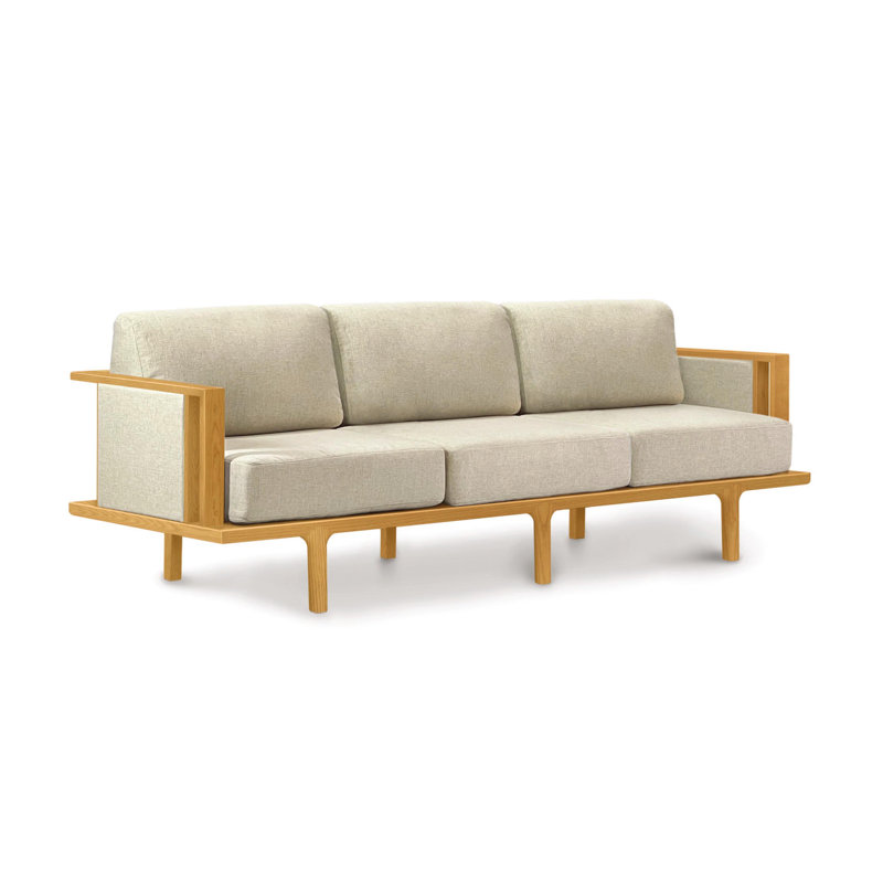 Sierra Sofa, Natural Cherry, Onyx Acrylic Blend
