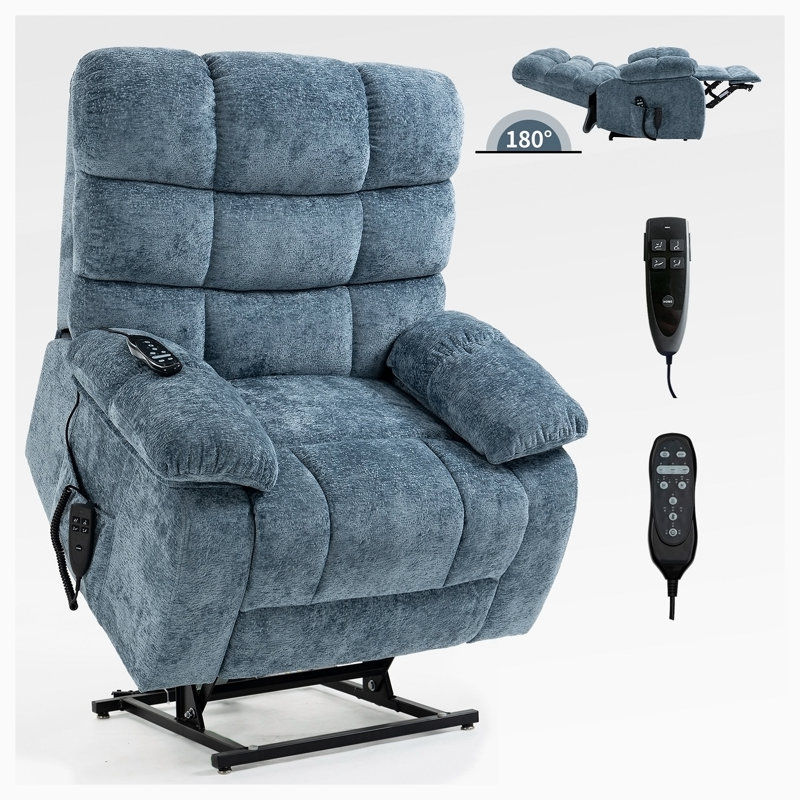 Fauteuil inclinable Lift Lift, Chenille bleu