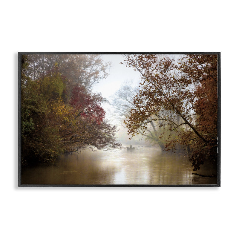 «In The Mist Of Autumn», estampe numérique, design par Celebrate Life Gallery, H 12 po x l 18 po, Giclée encadrée noir minuit