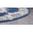 Riter Dark Blue / Navy / Cream Aubusson Oriental Rug-1961891736