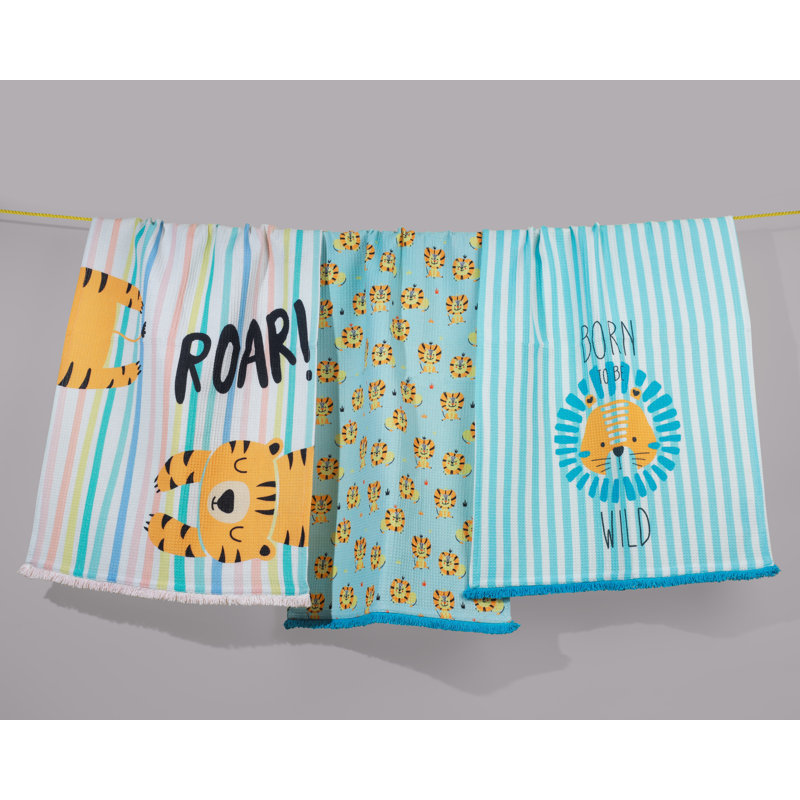 Wild Roar Jungle Cotton Kitchen Towel Set