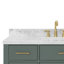 Meuble-lavabo simple en bois massif 48 po avec lavabo en marbre de Carrare 1,5 po Tidworth-205284602-208231500