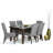 Eastwood Solid Wood Dining Table, Contemporary Style-1062083233