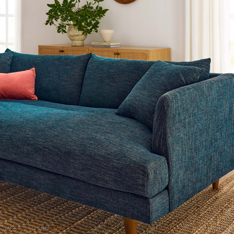 Modway Zoya 84.5'' Sofa, Navy 100% Polyester