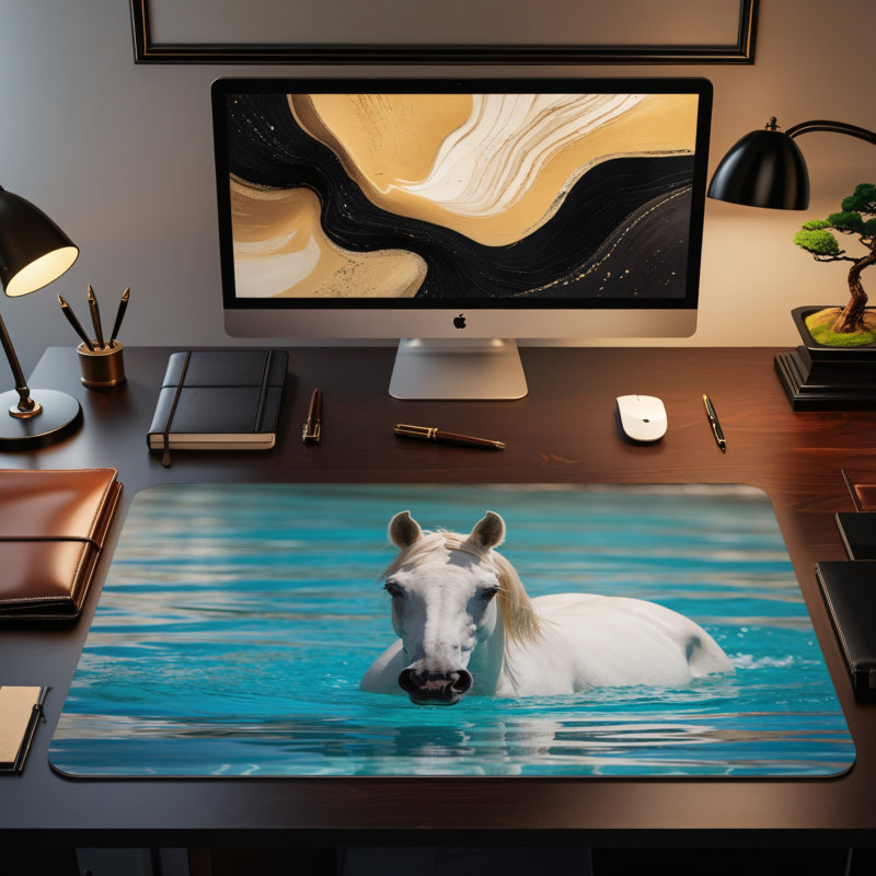 Polyester Desk Pad, 31.5x15.5
