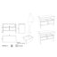 Magdeline 110 mm Double Bathroom Vanity Base