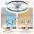 Ceiling Fan With Lights Dimmable LED-1712861078