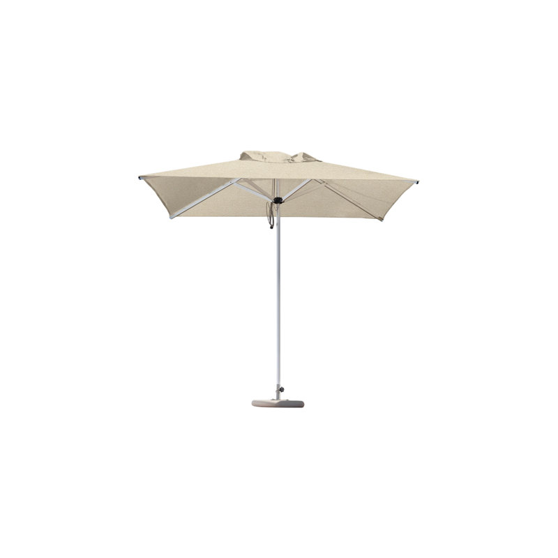 Mistral Square Market Umbrella, CBS + 2" Galvanized Tube, Canvas Canvas Sunbrella® Canvas, 8'3"