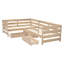 Lit plateforme simple en L avec tiroirs-2108074607