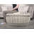 Rustic Wool and Cotton Large Pouf