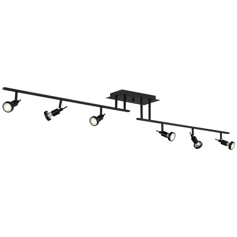 Viper 62'' Black 6-Light Dimmable LED Ceiling Track Kit