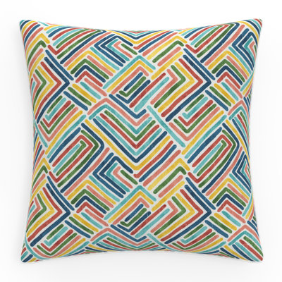 Pillow Perfect Geometric Indoor/Outdoor Accent Throw Pillow