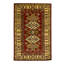Hand-Knotted High-Quality Gold and Red Area Rug