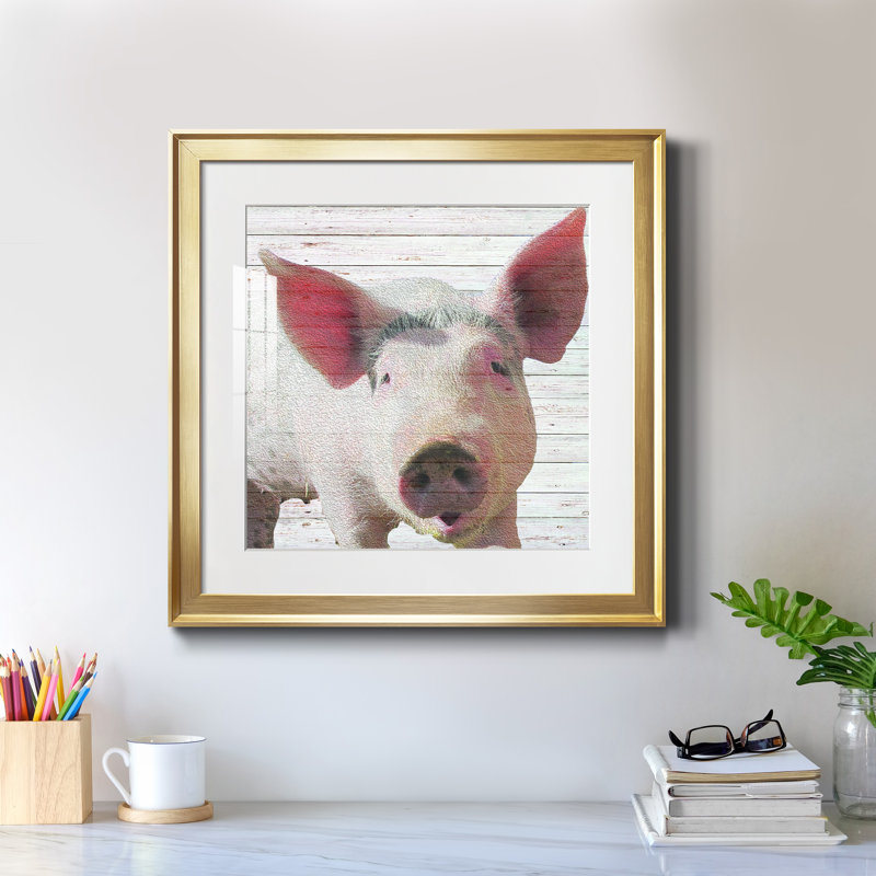 Boho Greenery III - impression encadrée, Encadrement doré, H 17,5 po x l 17,5 po x P 1,5 po