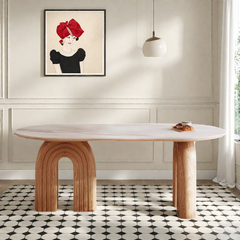 Table de salle à manger Modern Modern, H 29,5 po x L 70,9 po x l 31,5 po