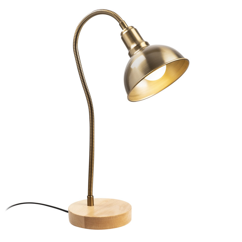 Lampe de bureau brune 20,47 po Wortman