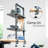Vivo Clamp-On 2-Tier Decorative Industrial Pipe Shelves-1010322112-1010322114
