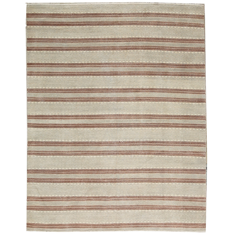 Wool Striped Area Rug