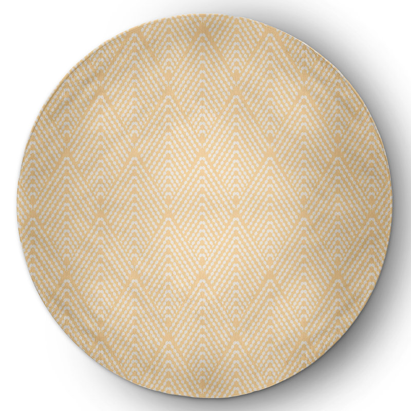 Estra Chenille Moroccan Indoor Rug, Round 5'