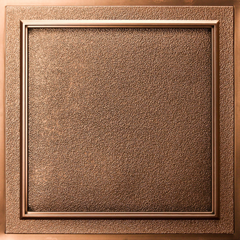 Belgium 23.75'' L x 23.75'' W Vinyl Ceiling Tile In Antique Bronze