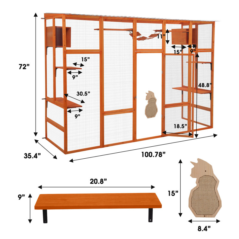 Parc pour chat Orange, Naturel