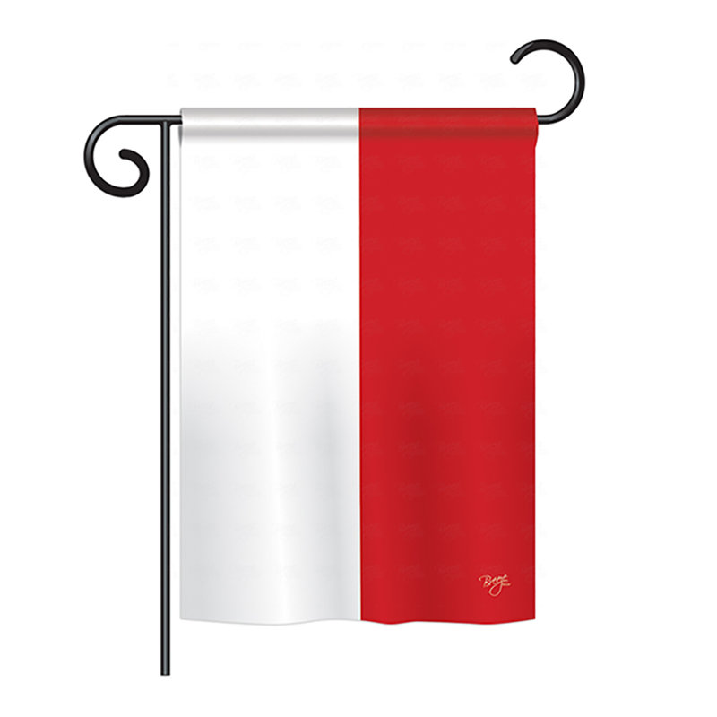 Drapeau maison en polyester 2 côtés indonésie, H 18,5 po x l 13 po