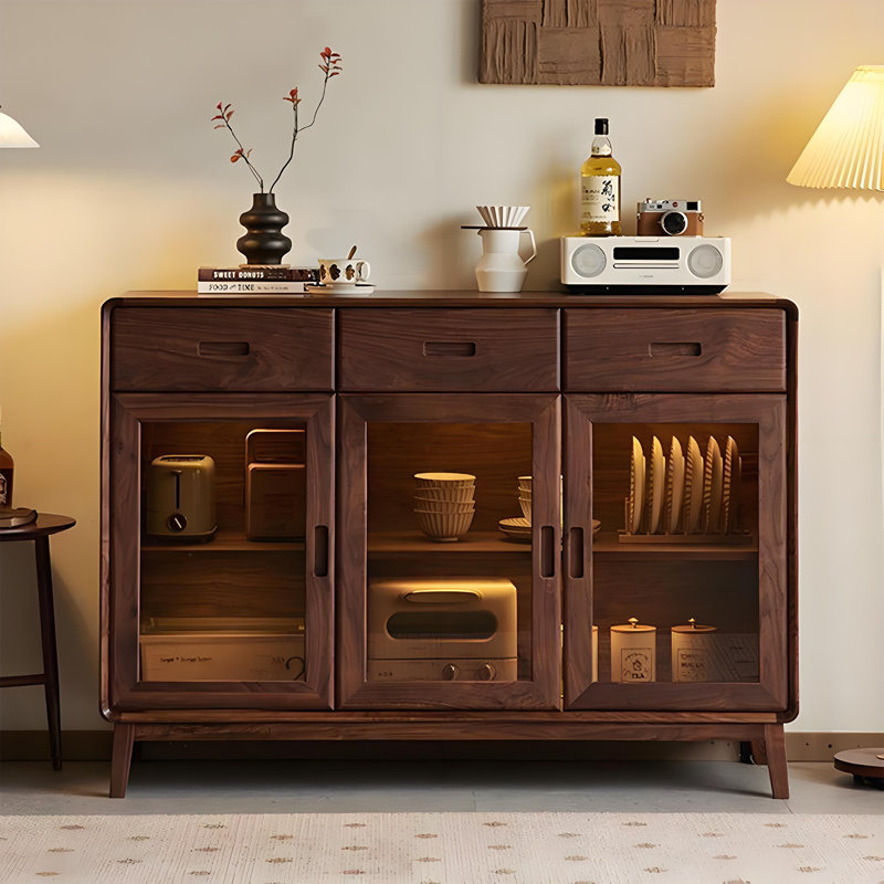 Table de buffet en verre Simple Groove