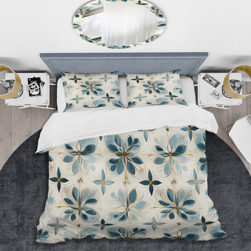 Maltese Mosaic - Ensemble de housse de couette damassé - Microfibre de polyester