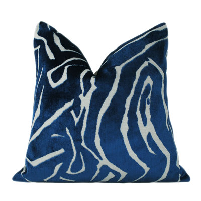 Housse de coussin en velours abstrait