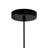 Glass Mini Pendant Light - Dual Bulb Hanging Fixture with Minimalist Modern Round Clear Shade, Adjustable Black Cord - Kitchen, Dining Room, Bar Lighting-1119314930