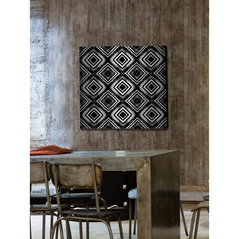 « square connection », reproduction d’art sur aluminium brossé, H 40 po x l 40 po x P 1,5 po