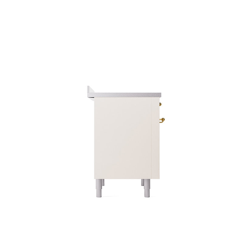 ILVE Nostalgie II 36 in Induction Range, Antique White/Brass
